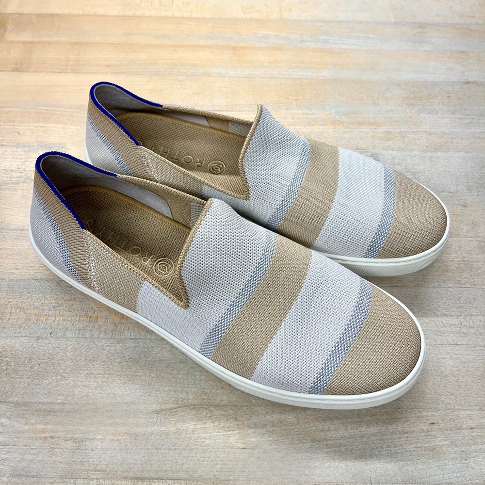 Rothy’s Slip on Sneaker Striped Size 10.5